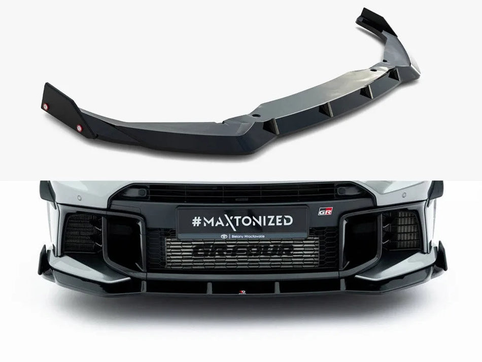 Maxton Front Splitter V.1 + Flaps Toyota GR Yaris Mk4 Facelift