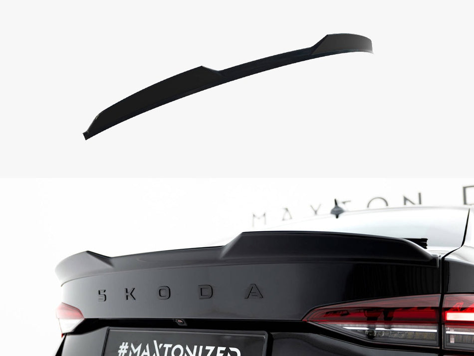 Maxton Spoiler CAP 3D Skoda Octavia RS / Sportline / Standard Liftback MK4 / Mk4 Facelift