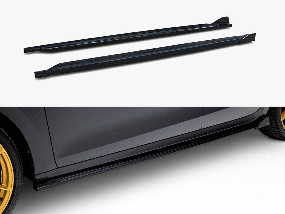 Maxton Side Skirts Diffusers V.4 Skoda Octavia RS Liftback / Estate Mk 4 Facelift