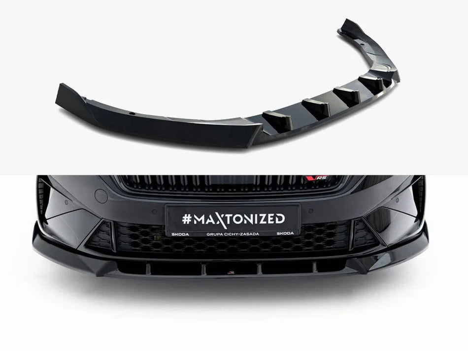 Maxton Front Splitter V.2 Skoda Octavia RS Liftback / Estate Mk4 Facelift