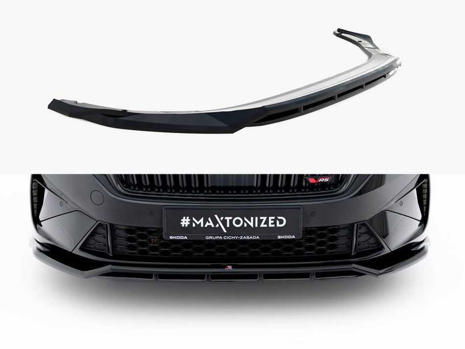Maxton Front Splitter V.1 Skoda Octavia RS Liftback / Estate Mk4 Facelift