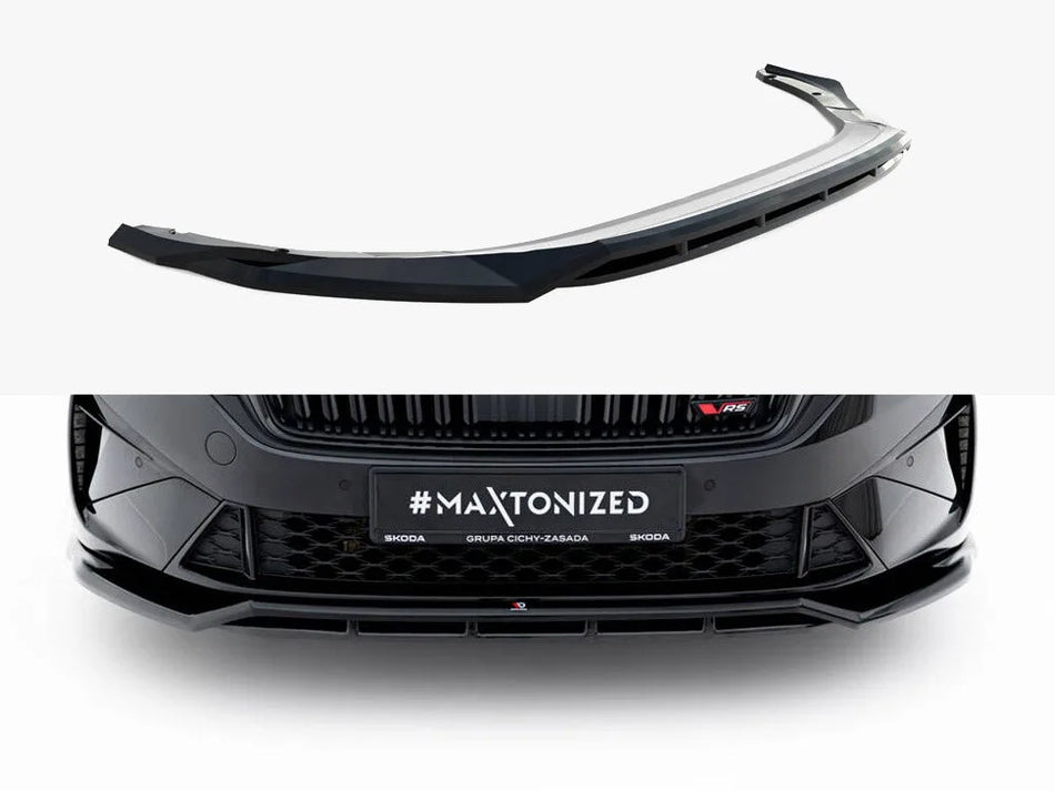 Maxton Front Splitter V.1 Skoda Octavia RS Liftback / Estate Mk4 Facelift