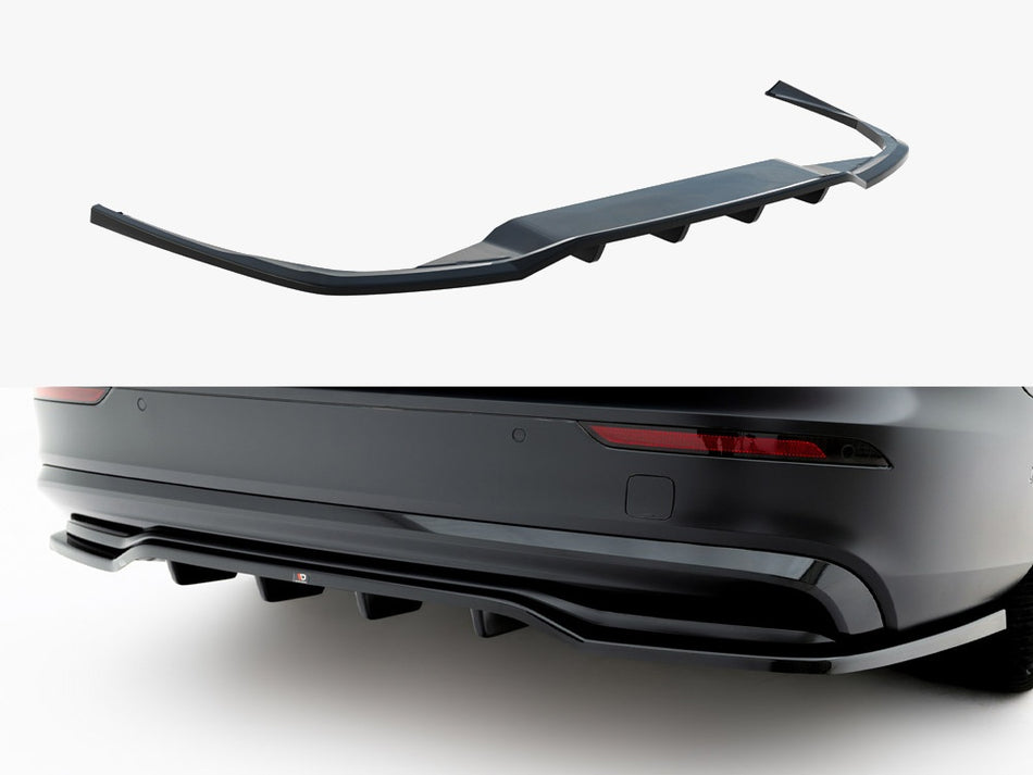 Maxton Rear Splitter (Vertical Bars) Volvo S60 / V60 R-Design Mk3 Facelift
