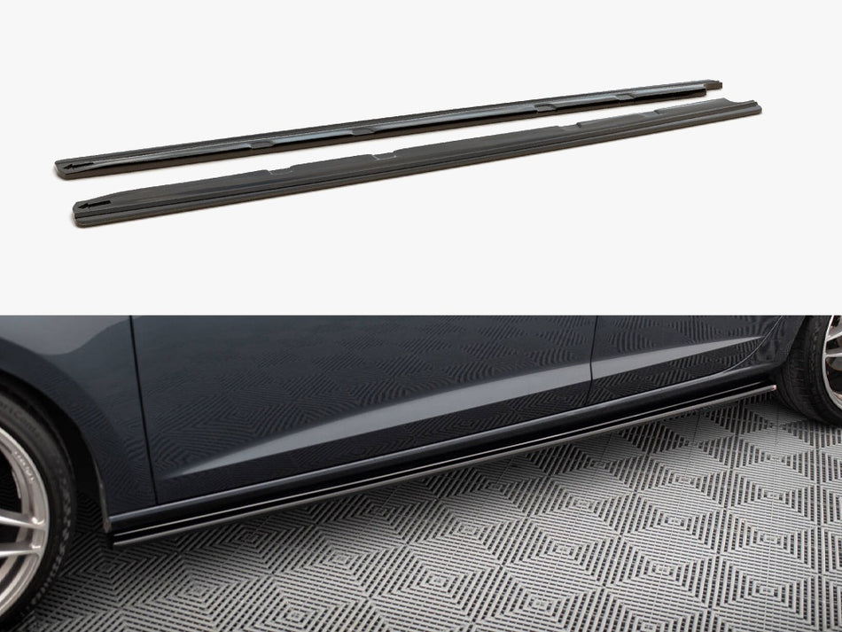 Maxton Side Skirts Diffusers V.1 Seat Leon Mk3 Cupra / FR Facelift