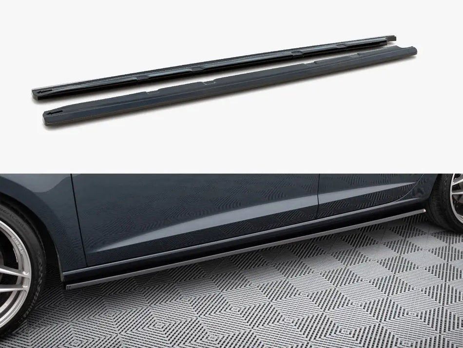 Maxton Side Skirts Diffusers V.2 Seat Leon Mk3 Cupra / FR Facelift