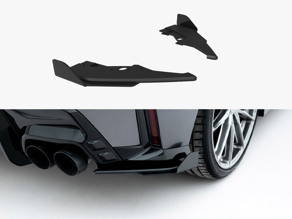 Maxton Street PRO Rear Side Splitters V.2 + Flaps BMW M135i F70