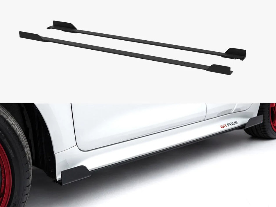 Maxton Street PRO Side Skirts Diffusers + Flaps Toyota GR Corolla Mk12