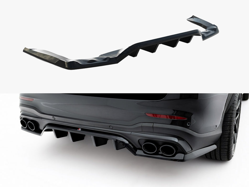 Maxton Rear Splitter (Vertical Bars) Mercedes-AMG GLC 43 SUV X253 Facelift