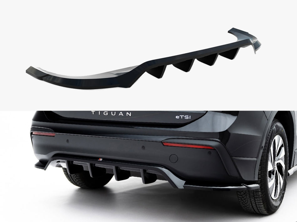 Maxton Rear Splitter (Vertical Bars) Volkswagen Tiguan Mk3
