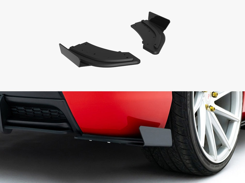 Maxton Street PRO Rear Side Splitters + Flaps Mazda 3 MPS Mk1 EU Version
