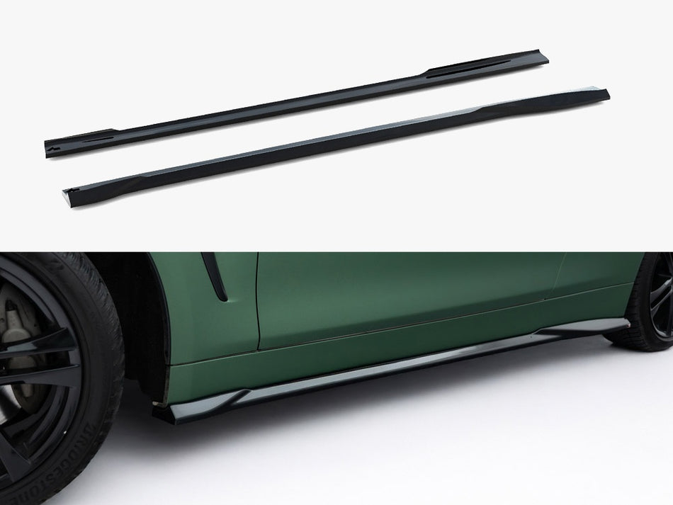 Maxton Side Skirts Diffusers BMW 4 Cabrio / Coupe F33 / F32