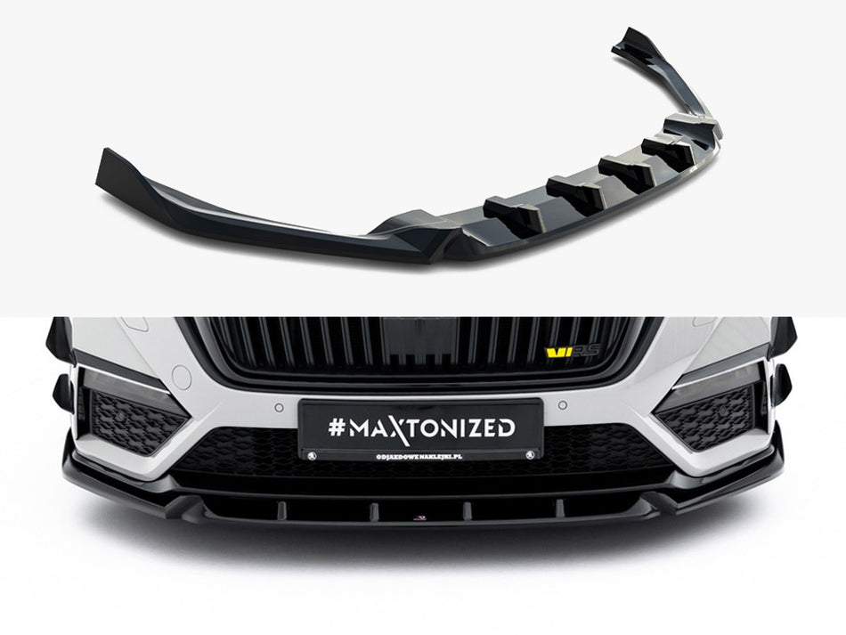 Maxton Front Splitter V.5 Skoda Octavia RS Mk4