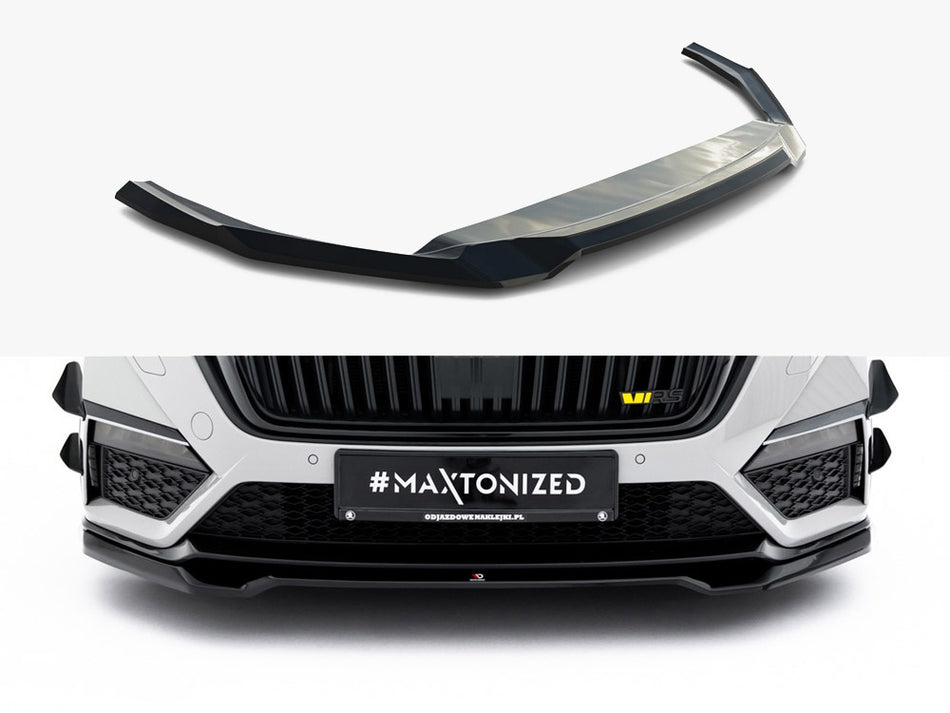 Maxton Front Splitter V.4 Skoda Octavia RS Mk 4