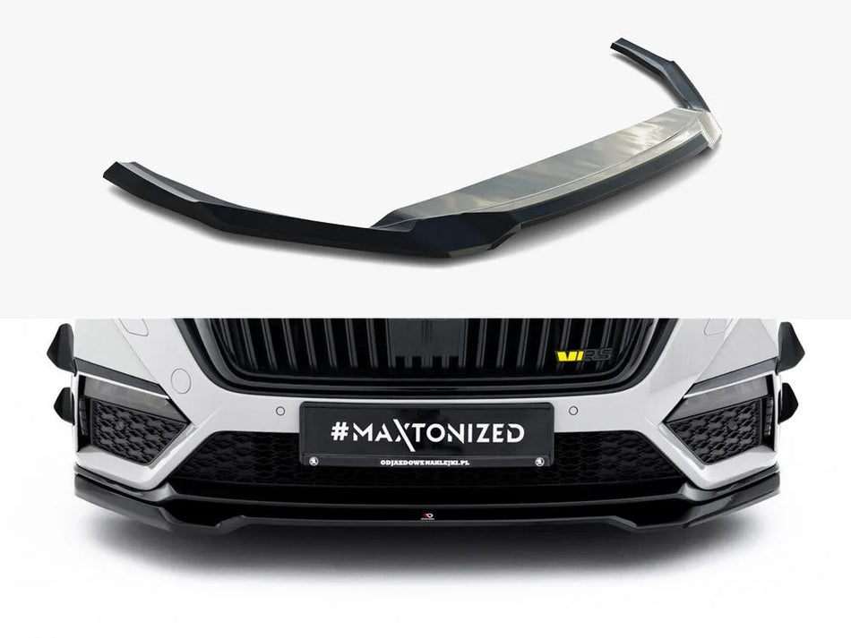 Maxton Front Splitter V.4 Skoda Octavia RS Mk 4