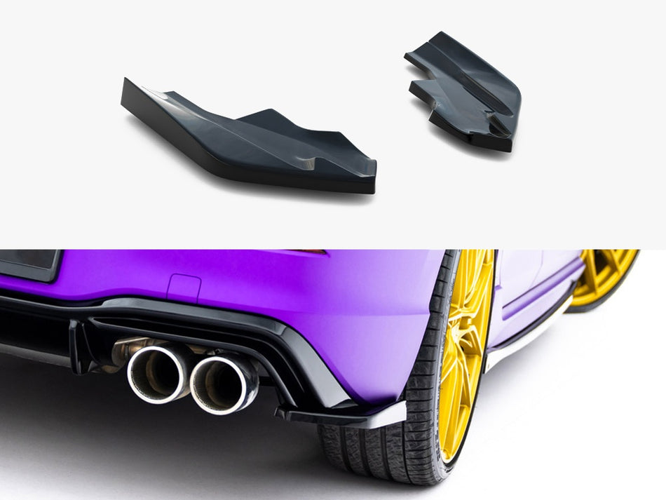 Maxton Rear Side Splitters V.6 Volkswagen Golf R Mk8 Facelift