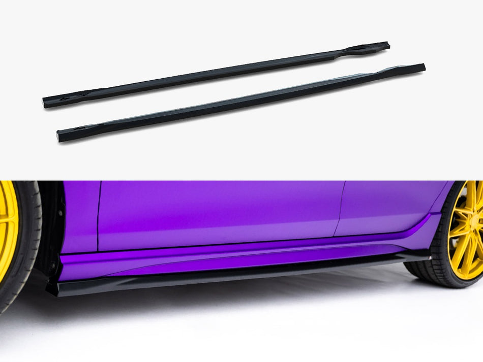 Maxton Side Skirts Diffusers V.5 Volkswagen Golf R Mk8 / Mk8 Facelift