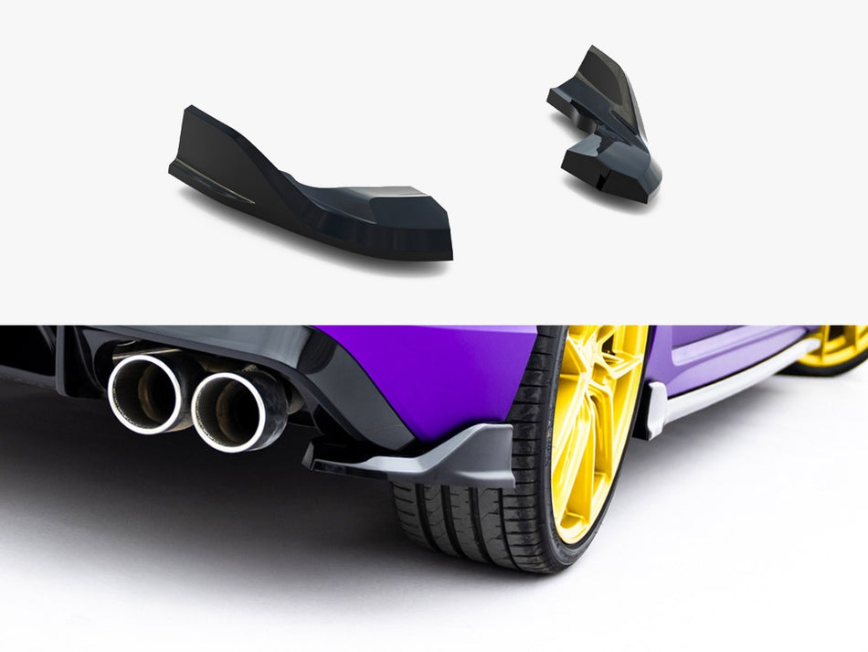 Maxton Rear Side Splitters V.7 Volkswagen Golf R Mk8 / Mk8 Facelift