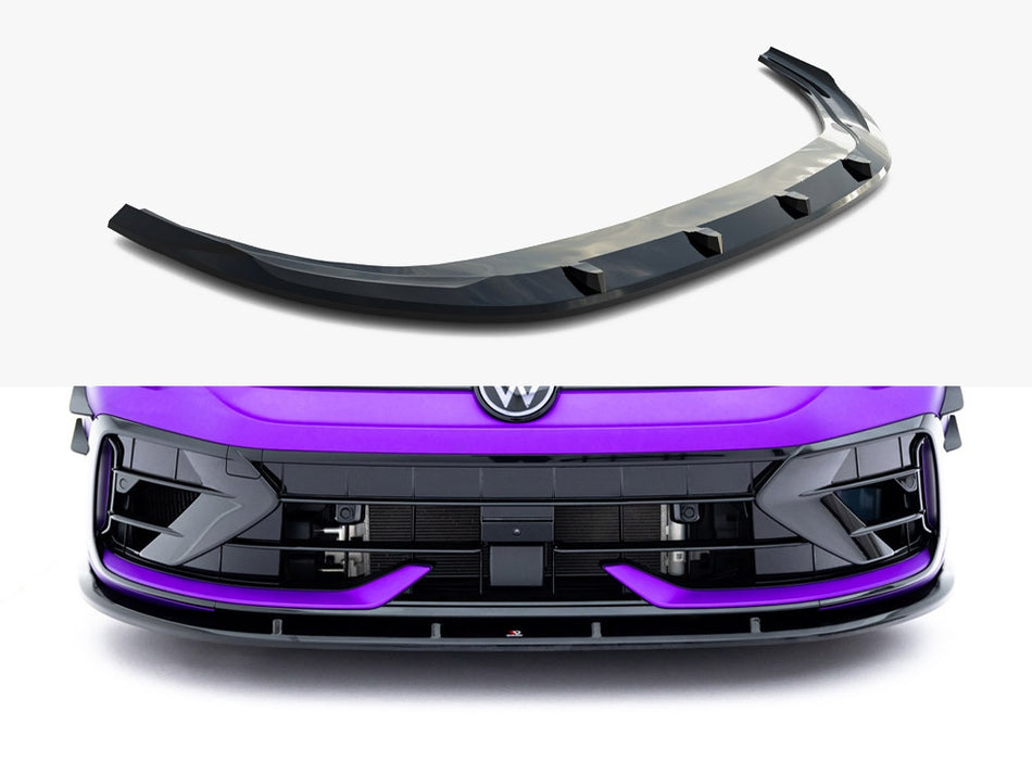 Maxton Front Splitter V.2 Volkswagen Golf R Mk8 Facelift