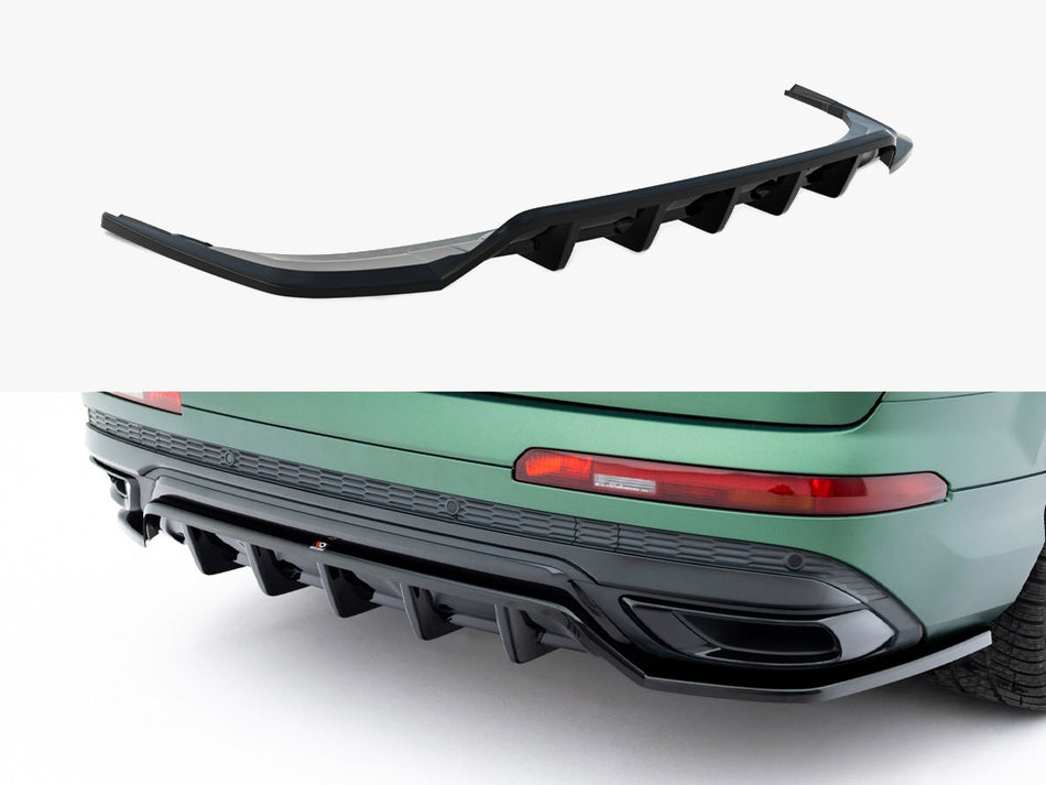 Maxton Rear Splitter (Vertical Bars) Audi Q7 S-Line Mk2 Facelift