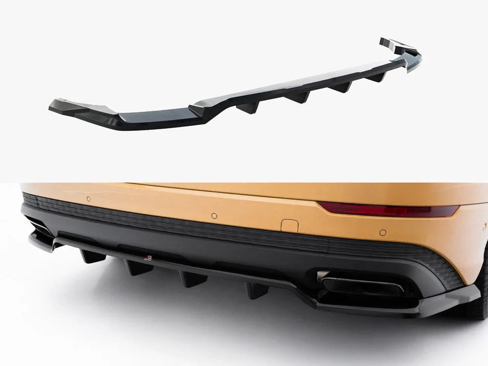 Maxton Rear Splitter (Vertical Bars) Audi Q8 Mk1 Facelift