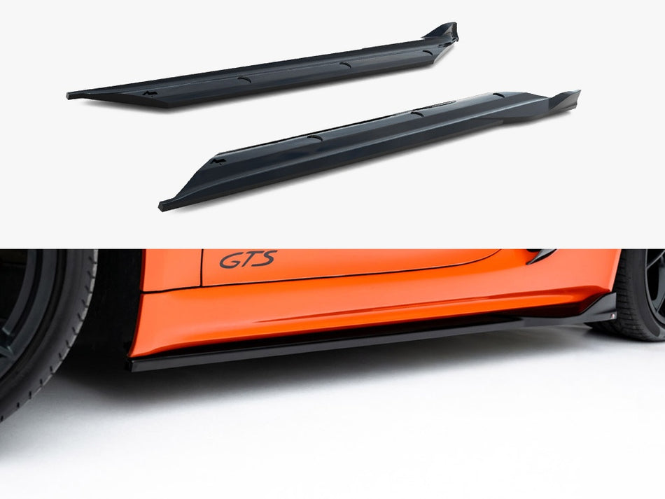 Maxton Side Skirt Diffusers V.2 Porsche 718 Cayman GTS 982c / 718 Boxster GTS 982