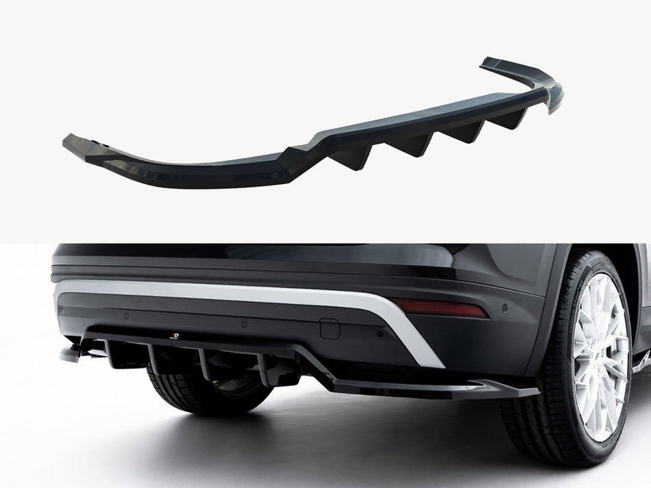 Maxton Rear Splitter (Vertical Bars) Skoda Kodiaq Mk2