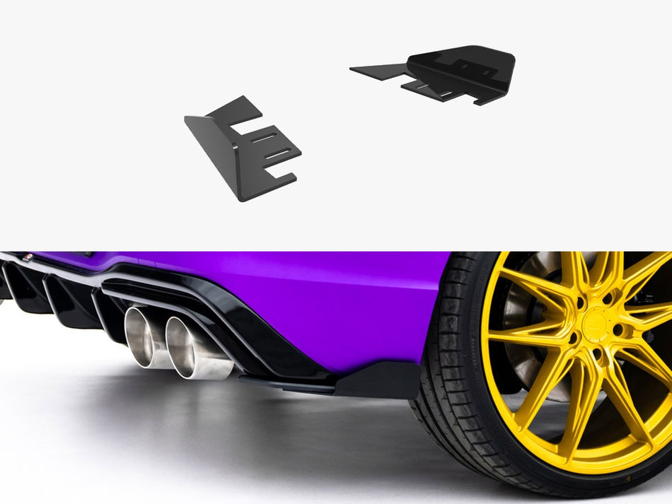 Maxton Rear Side Flaps V.2 Volkswagen Golf R Mk8 / Mk8 Facelift