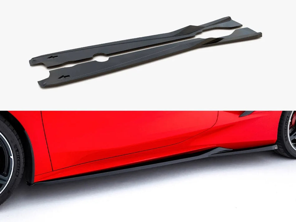 Maxton Side Skirts Diffusers Chevrolet Corvette C8