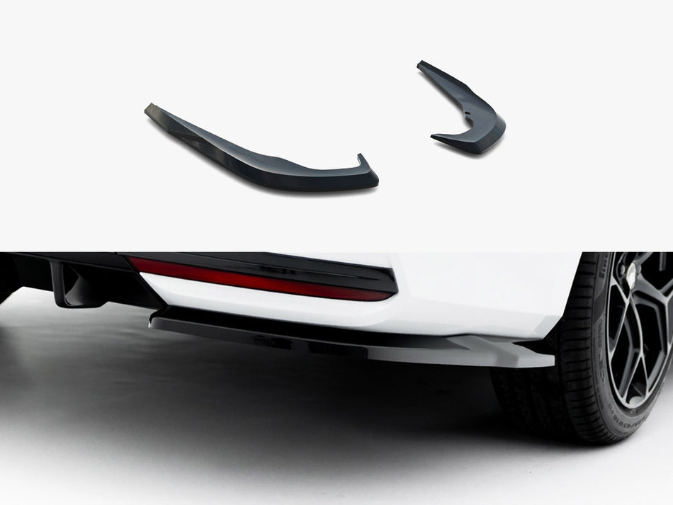 Maxton Rear Side Splitters Skoda Octavia Sportline Liftback / Estate Mk4 Facelift