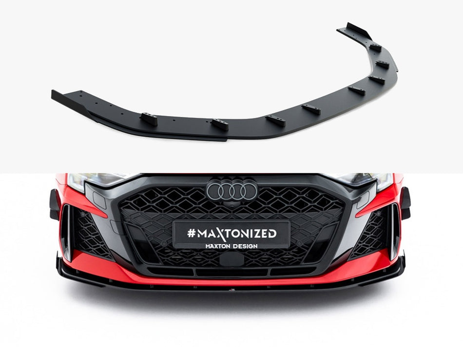 Maxton Street PRO Front Splitter + Flaps Audi RS3 Sedan 8Y Facelift