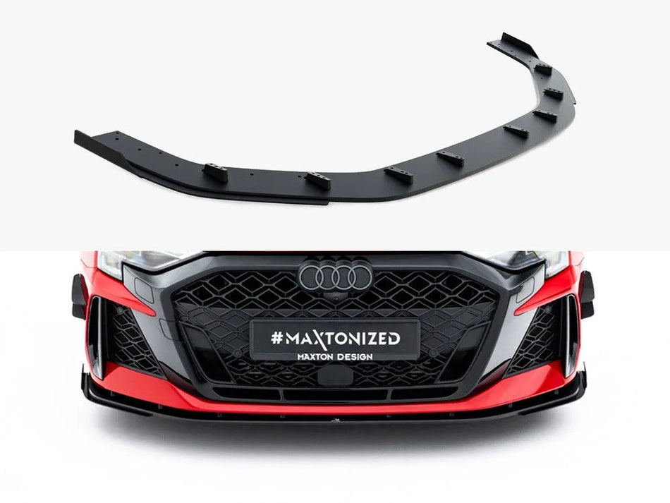 Maxton Street PRO Front Splitter + Flaps Audi RS3 Sedan 8Y Facelift
