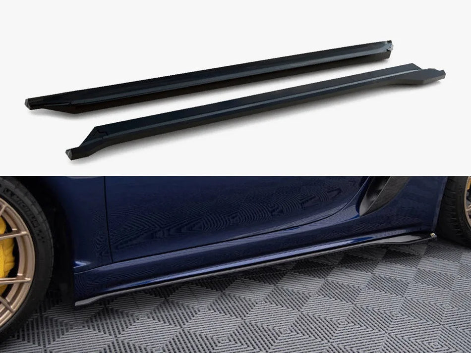 Maxton Side Skirts Diffusers Porsche 718 Cayman GT4 RS 982c