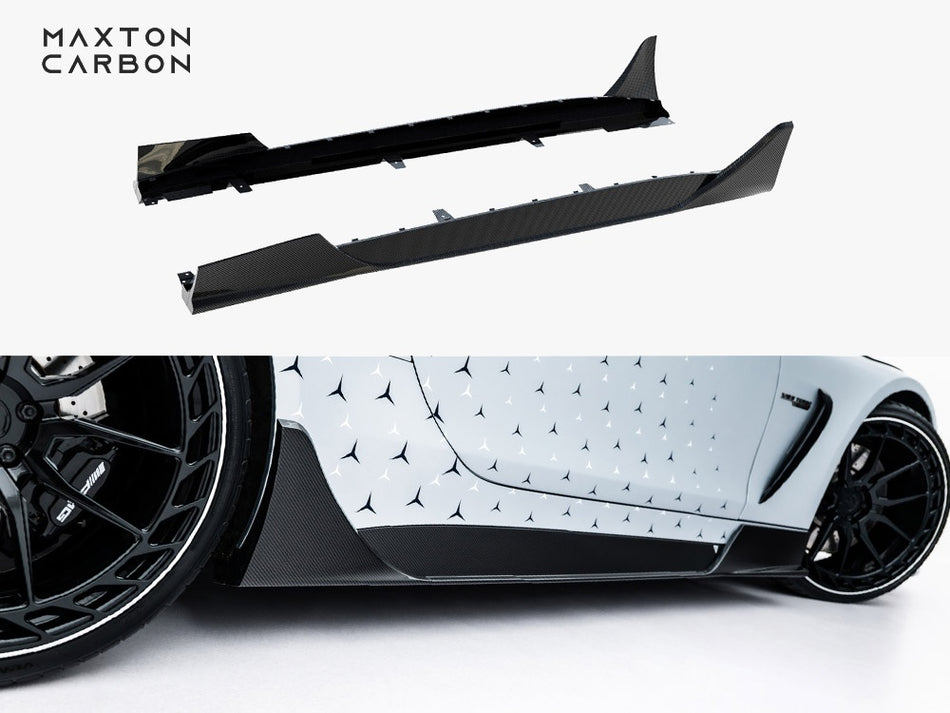 Maxton Prepreg Carbon Fiber Side Skirts Mercedes-AMG GT 63 / 55 / 63 S E Performance C192