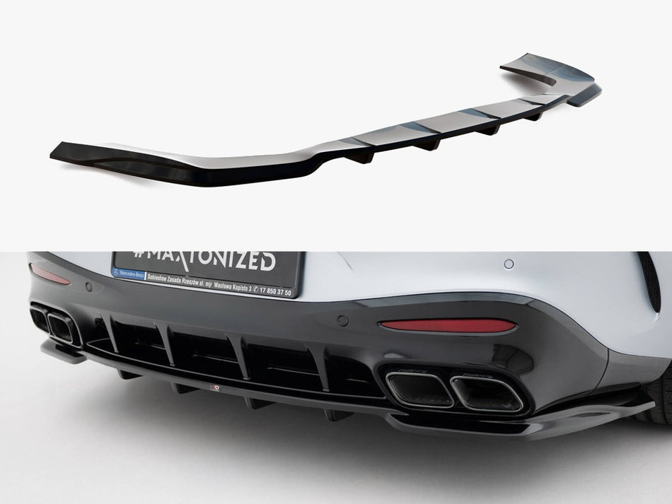 Maxton Rear Splitter (Vertical Bars) V.1 Mercedes-AMG GT 63 / 55 / 63 S E Performance C192