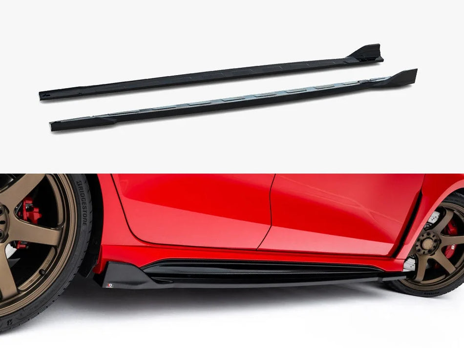 Maxton Side Skirts Diffusers V.2 Audi RS3 Sedan 8Y / 8Y Facelift