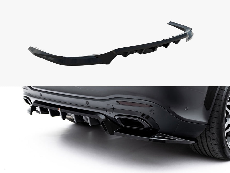 Maxton Rear Splitter (Vertical Bars) Mercedes-Benz GLS AMG-Line X167 Facelift