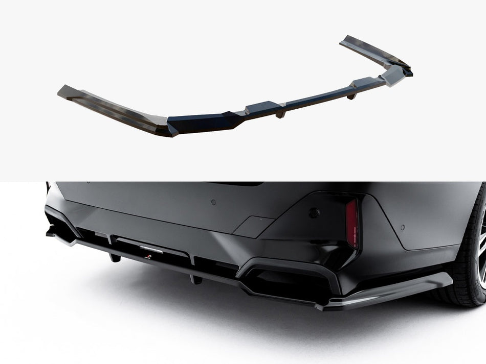 Maxton Rear Splitter (with Vertical Bars) V.1 BMW 5 / i5 M-Pack Sedan / Touring G60 / G61