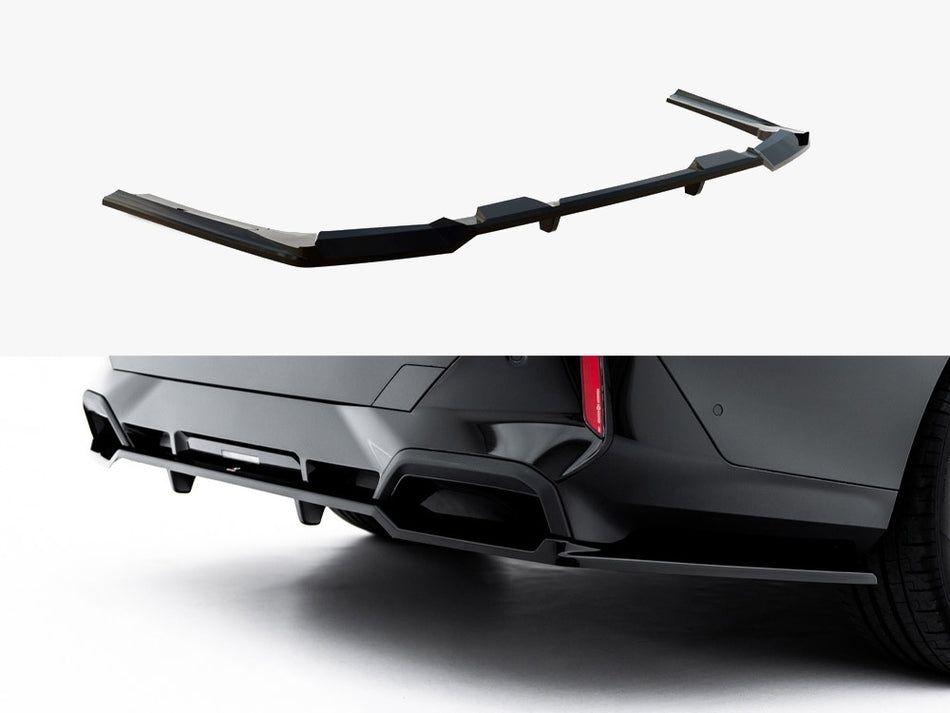 Maxton Rear Splitter (with Vertical Bars) V.2 BMW 5 / i5 M-Pack Sedan / Touring G60 / G61