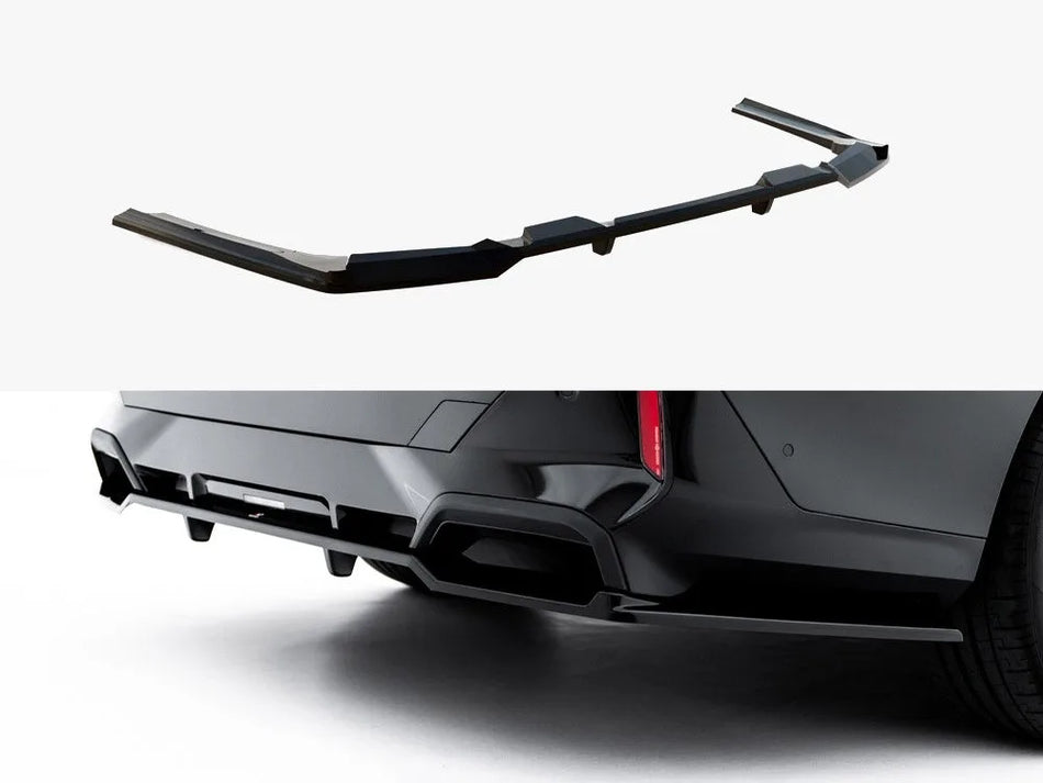 Maxton Rear Splitter (with Vertical Bars) V.2 BMW 5 / i5 M-Pack Sedan / Touring G60 / G61