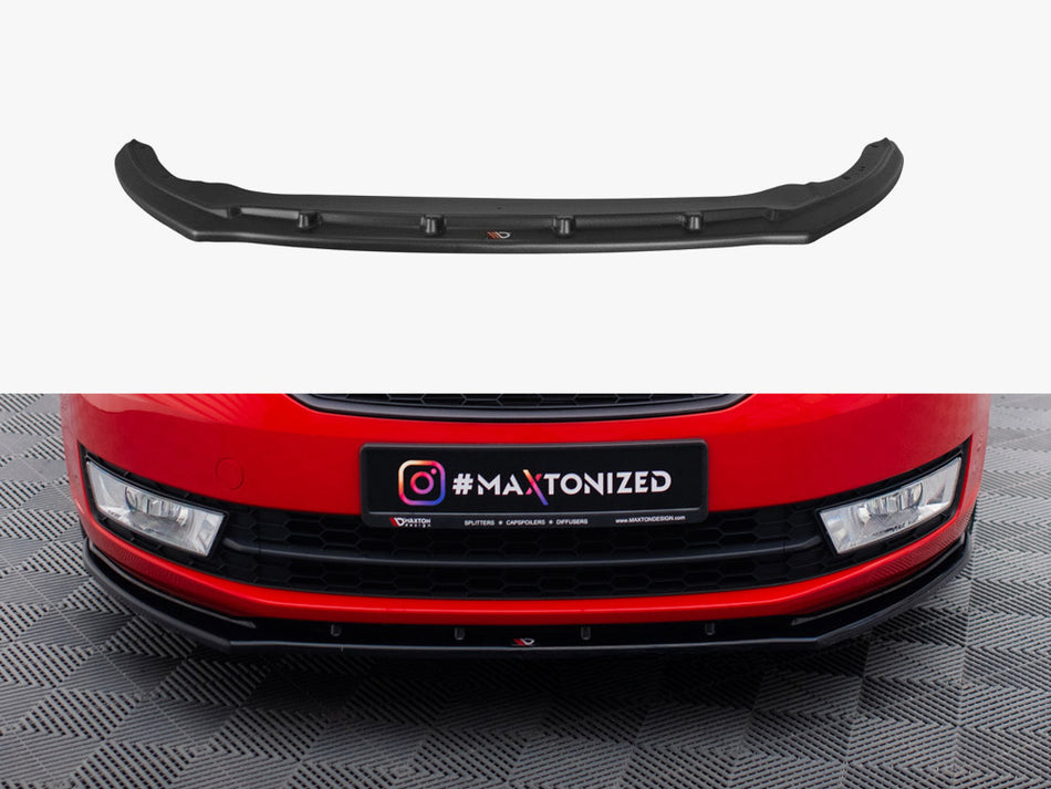 Maxton Front Splitter V.2 Skoda Rapid