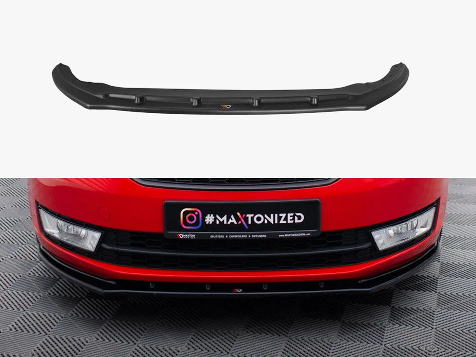 Maxton Front Splitter V.2 Skoda Rapid