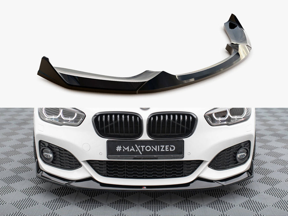 Maxton Front Splitter V.4 CSL Look BMW 1 M-Pack / M140i F20 Facelift