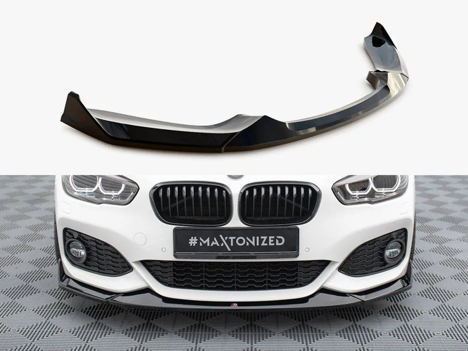 Maxton Front Splitter V.4 CSL Look BMW 1 M-Pack / M140i F20 Facelift