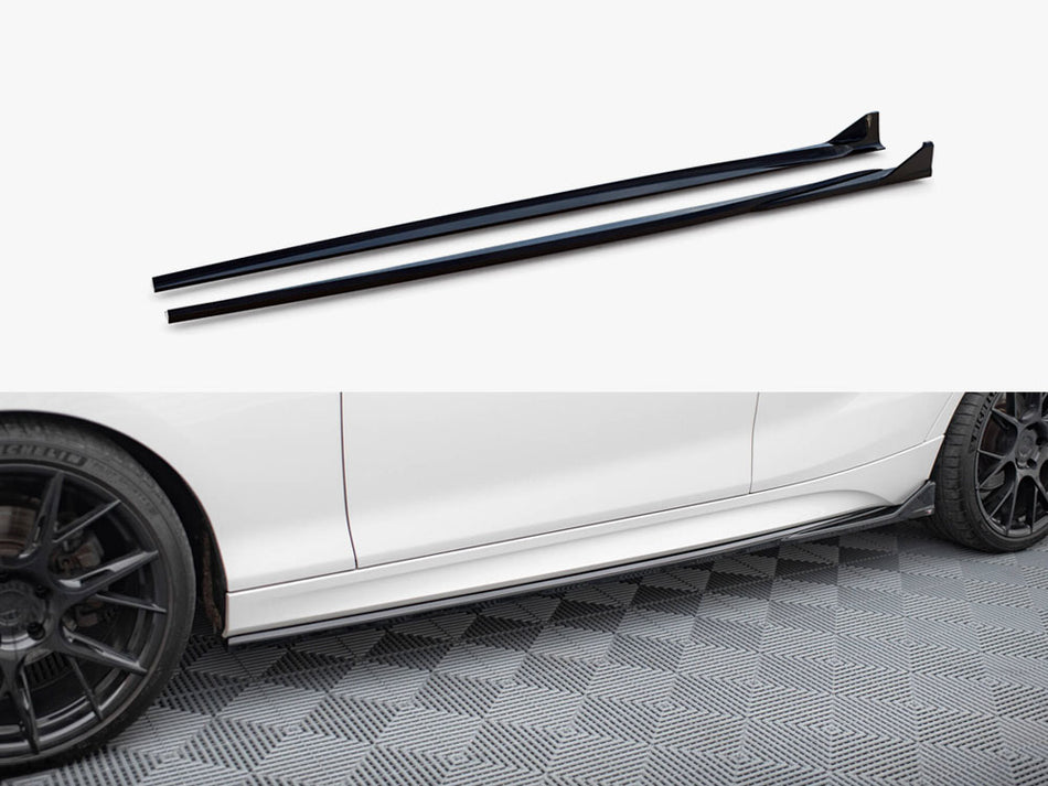 Maxton Side Skirts Diffusers V.3 CSL Look BMW 1 M-Pack / M140i F20 Facelift