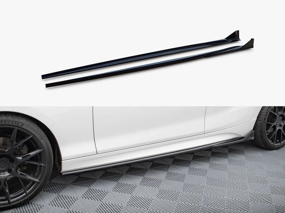 Maxton Side Skirts Diffusers V.3 CSL Look BMW 1 M-Pack / M140i F20 Facelift