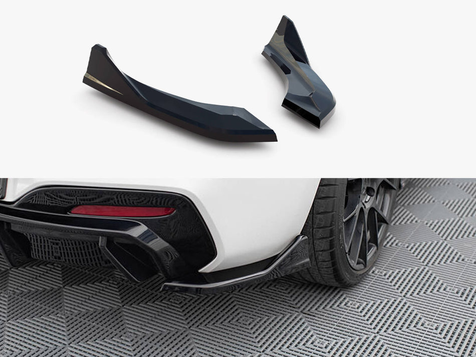 Maxton Rear Side Splitters (For rear valance v.3) BMW 1 M-Pack / M140i F20 Facelift