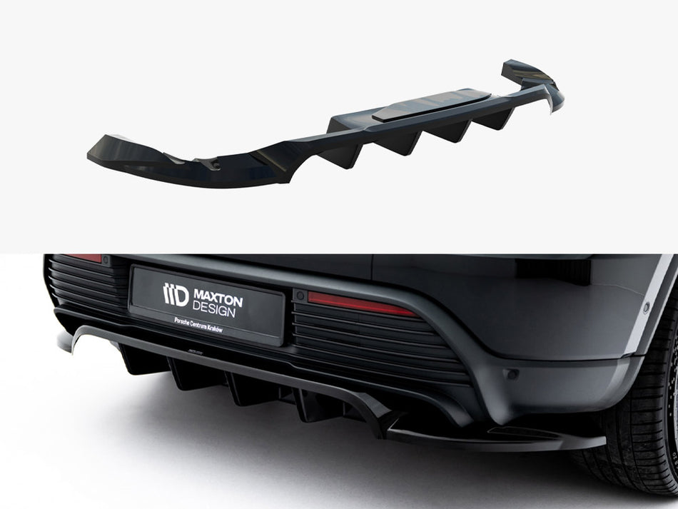 Maxton Rear Splitter (Vertical Bars) Porsche Macan EV Mk1
