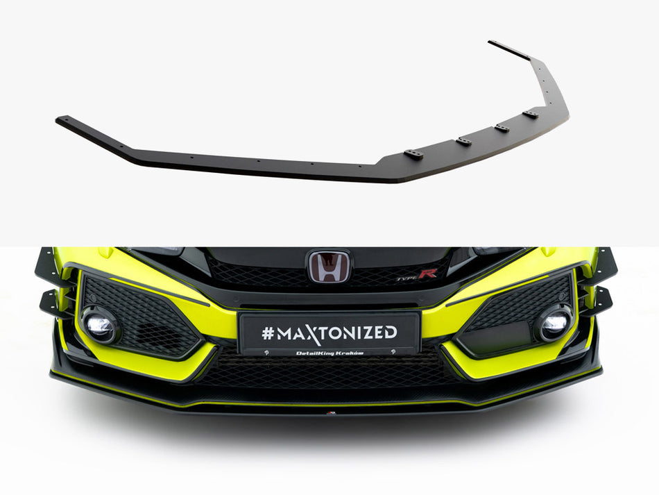 Maxton Street PRO Front Splitter V.2 Honda Civic Type-R Mk10 / Mk10 Facelift
