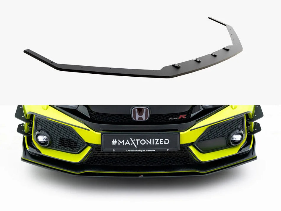 Maxton Street PRO Front Splitter V.2 Honda Civic Type-R Mk10 / Mk10 Facelift