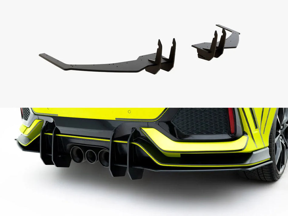 Maxton Street PRO Rear Diffuser V.2 Honda Civic Type-R Mk10 / Mk10 Facelift